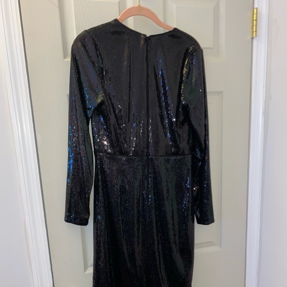 Liquid bead Black Calvin Klein party dress - Picture 5 of 6
